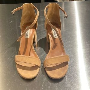 Steve Madden 2 inch heels - tan nubuck